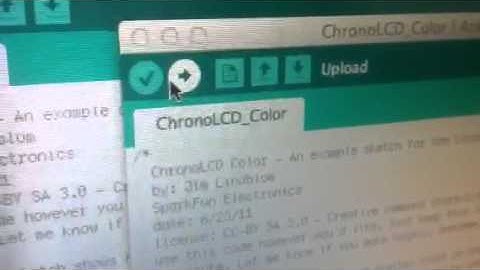 Arduino color lcd shield
