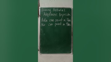 Solving Word Problem involving Rational Equations(part 1)