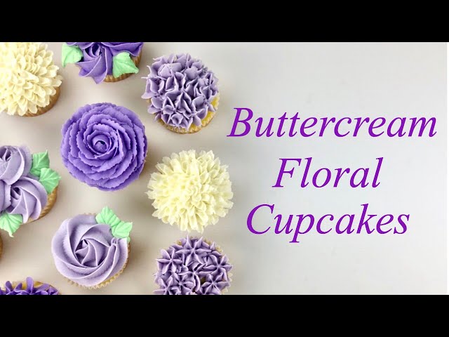 How to Pipe Buttercream Flowers on Cupcakes - ZIBAKERIZ class=