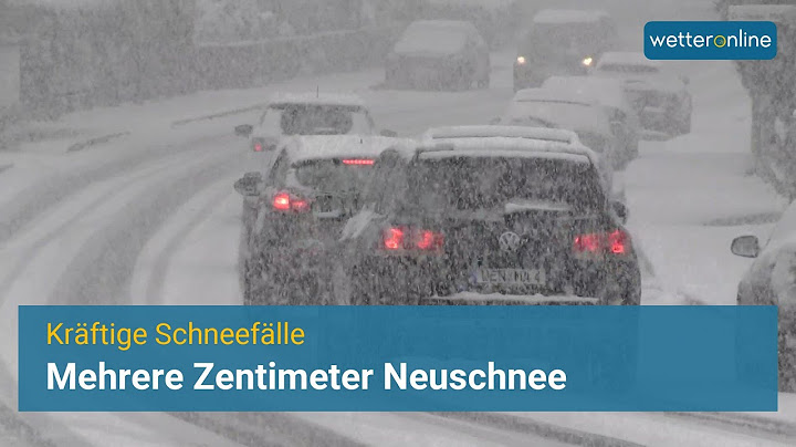 Kräftige Schneefälle unterwegs: Das erste Mal Schneeschippen