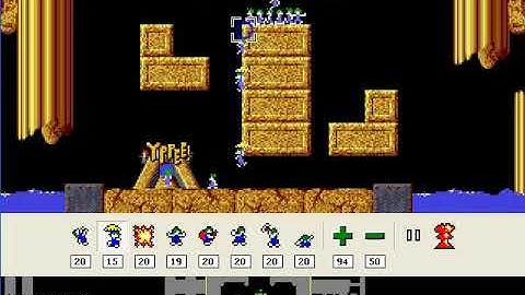 Lemmings Fun Level 10: Smile if you love Lems