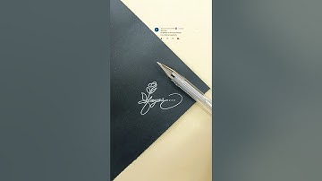 Flower signature design #signature #howtosign #shorts