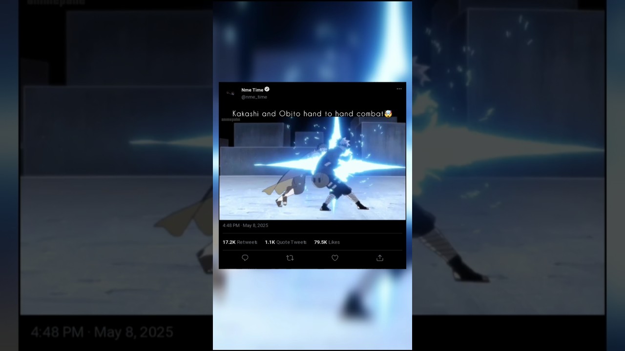 Kakashi and Obito hand to hand combat 🤯🥵 