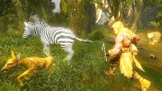 Barbarian Warlord Life Simulator Games - Animals Game | Wild Animals Game | Giraffe Games screenshot 2