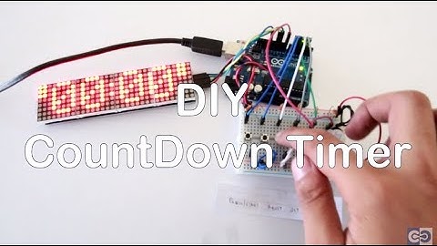 DIY Timer Using Max7219 with Arduino