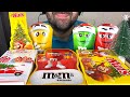 ASMR SNICKERS, TWIX, M&amp;M'S, FERRERO RAFFAELLO, MILKY WAY, NUTS CHOCOLATE + SKITTLES EATING (MUKBANG)
