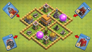 Town Hall 5 vs All Siege Machine#clashofclans