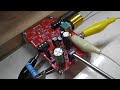 トランジスタ式ミニワッターPart2　通電してみた。12Ｖ。　定数変更してスマホで鳴らしてみた。