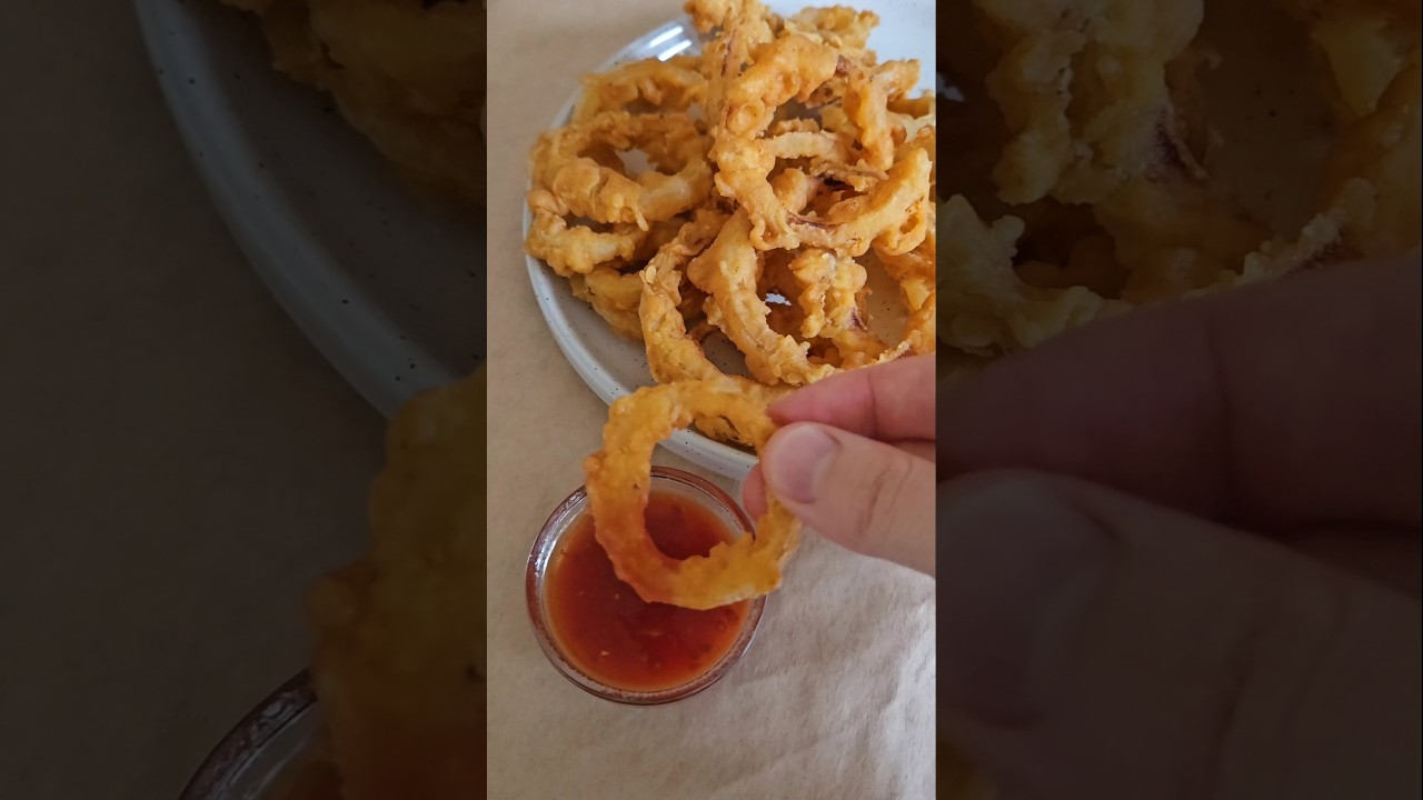 Луковые кольца в кляре 