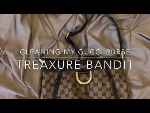how to clean gucci canvas bag
