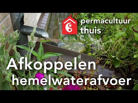 Afkoppelen hemelwaterafvoer