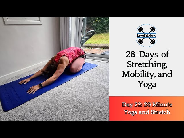 28 days yoga stretching challenge.