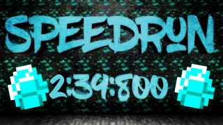 Minecraft finding diamond speedrun (Random Seed) - 2:39:800