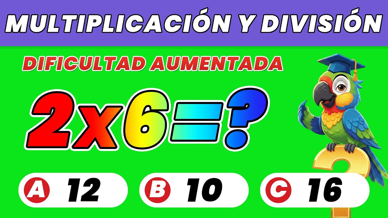 ¿Eres un Genio Matemático? 🧩 Multiplicación y División (8-9 Años / 3º-4º Grado)