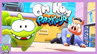 Ам Ням Паркур/Om Nom Parkour.Новые Приключения в Номвилле.Крутой Забег по Крышам с Зеленым Непоседой