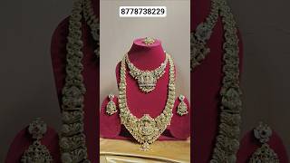Premium Temple jewellery set for your big day #templejewellery #bridaljewellery #rentaljewelry
