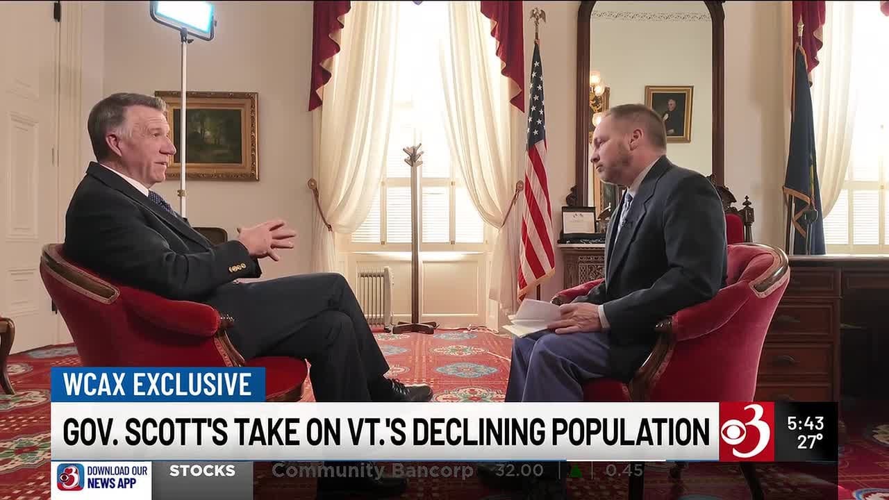 Governor Scott addresses Vermont's demographic conundrum