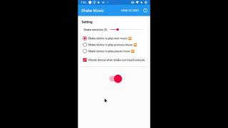 Shake Music - Control Music Player By Shake Device For Android screenshot 1