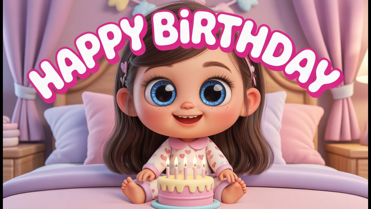 Happy Birthday for Kids 🎉 Cute Little Girl Birthday Song 🎂