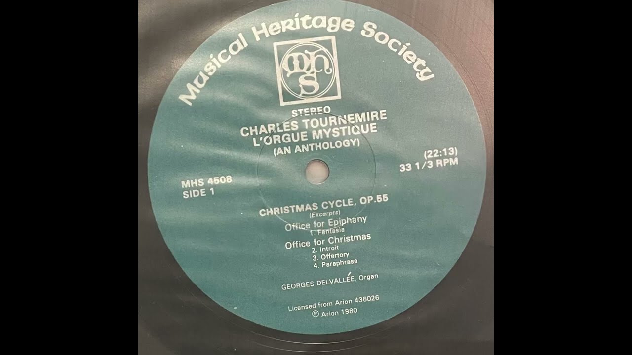 Charles Tournemire “L'Orgue mystique”1980 Arion / Musical Heritage