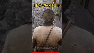 NPC wakes ups in rdr 2 #shorts