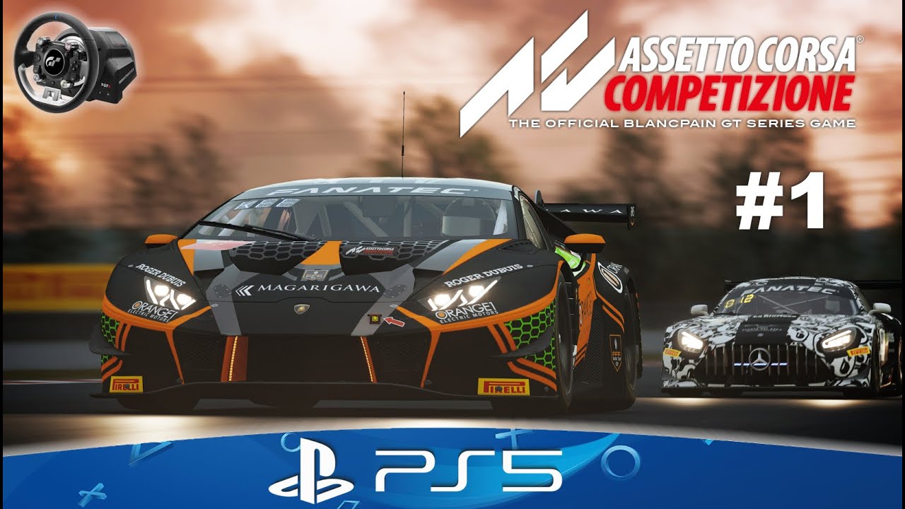 PS5 🎮 Assetto Corsa Competizione 1 mit Playseat und Thrustmaster TGT II [Deutsch/1440p60