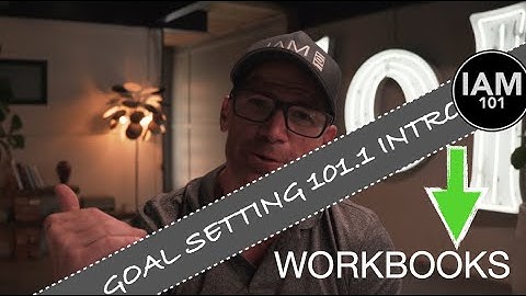 IAM101 GOAL SETTING 101.1 INTRODUCTION