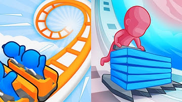 Runner Coaster VS Stack Colors Max All Levels Gameplay Android,iOS NEW UPDATE