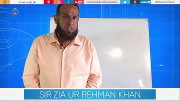 Special Classes for Usmanins (Maths SSCII) By Sir ZIa Ur Rehman Khan
