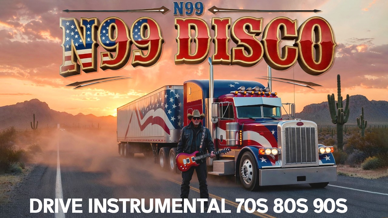 Night Drive Disco Instrumental 70s 80s 90s | Retro Megamix for Long Drive