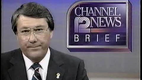 WISN 12 - News Brief Jerry Taff [w/glitch & ABC Movie bumper] (1988)