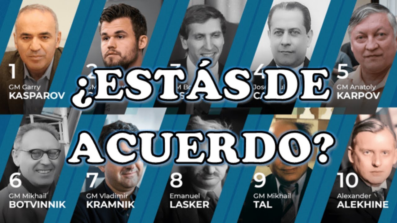 Los 10 mejores jugadores de ajedrez de ataque de la historia 