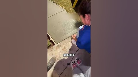 chicken footprints and the cement floor #shorts