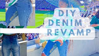 Diy How To Revamp Old Jeans