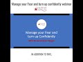 Manage your fear and show up with confidence webinar