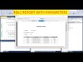 Create RDLC Report with parameters - C#