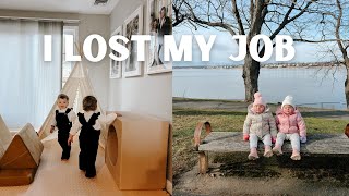 I LOST MY JOB, NOW WHAT? | quitting corporate america, twin mom VLOG