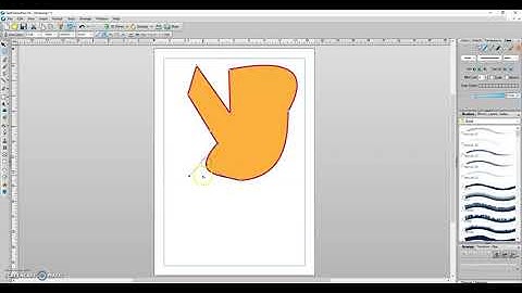 Using the node tool in Serif DrawPlus