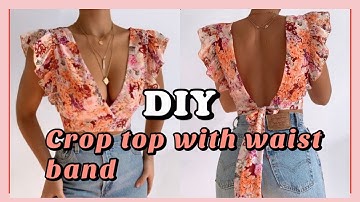 Diy crop top | floral top | diy clothes