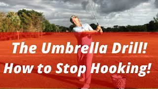 The Umbrella Drill! How to Stop the Hook! PGA Golf Professional Jess Frank