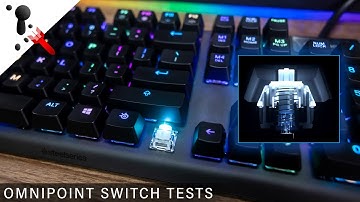 Do OmniPoint Switches give an advantage in game? SteelSeries Apex Pro Mechanical Keyboard Tests