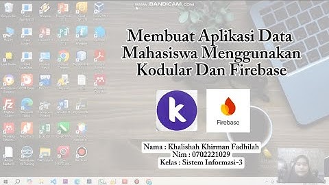 Membuat Aplikasi Data Mahasiswa Menggunakan Kodular Dan Firebase