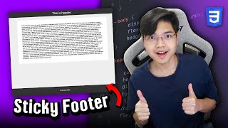 เทคนิค CSS ขั้นเทพในการทำ Sticky Footer ให้กับเว็บไซต์ 👨‍💻💯