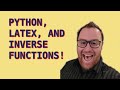 Inverse Function Problems Automated with Python, Markdown, and LaTeX (English / Spanish)