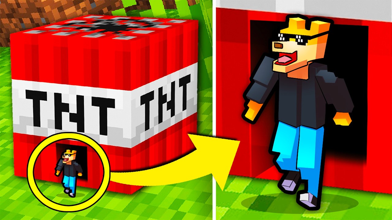 VIVO IN UN BLOCCO DI MINECRAFT PER 24 ORE SU TEARDOWN! SONO DIVENTATO PICCOLISSIMO! *VIDEO ASSURDO*