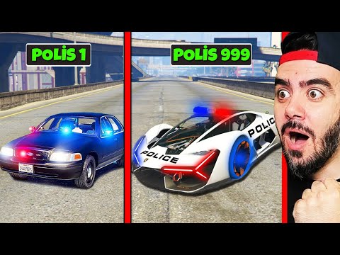 HER KAZA YAPTIĞIMDA SÜPER POLIS ARABALARI GELIYOR - GTA 5 MODS