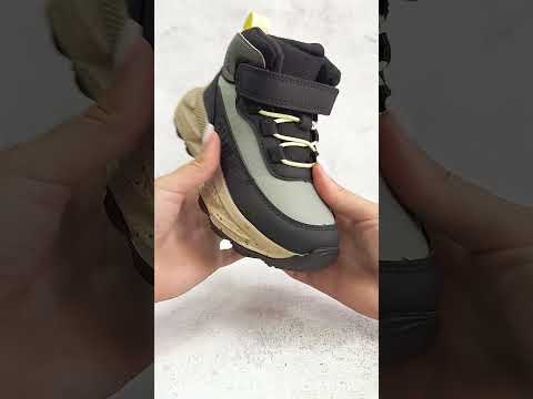 Дитяче демосизонне взуття для хлопчика черевики ошатні хайтопи утеплені на липучці РОЗМІР:27-32, видео 1