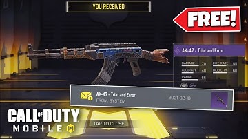 *NEW* how to get FREE Epic AK 47 "TRIAL AND ERROR" in COD MOBILE GARENA! REDEEM CODE SEASON 1
