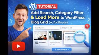 Add Search, Category Filter & Load More to WordPress Blog Grid (AJAX Ready)