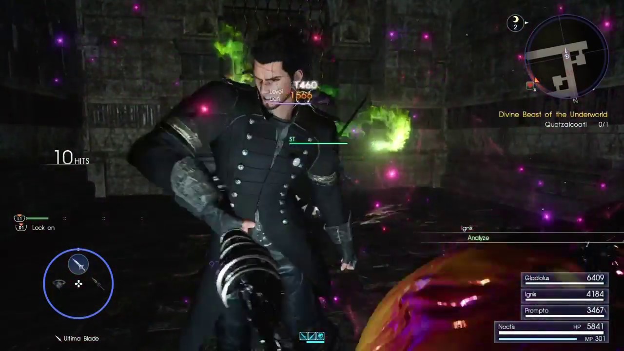 Final Fantasy XV (PS4) Hunt #65 Divine Beast of the Underworld